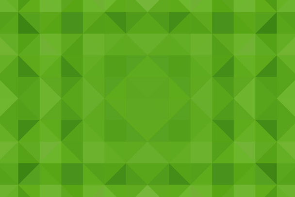 Fondo de píxeles verdes. Pixelación triangular abstracta. Textura. - Foto, imagen