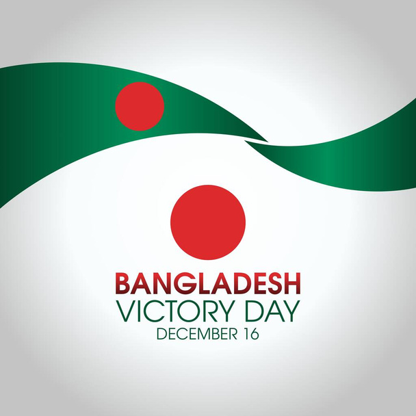 graphique vectoriel du jour de la victoire du Bangladesh bon pour la célébration de la victoire du Bangladesh. design plat. illustration flyer design.flat. - Vecteur, image