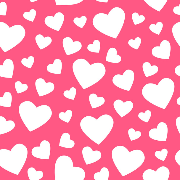Seamless pattern with  hearts - Vector, imagen
