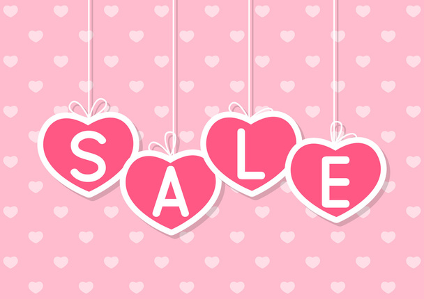 Valentines day sale concept - Vector, Image