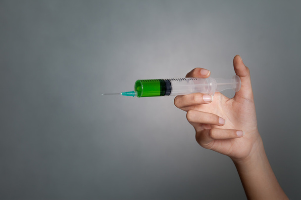Hand hold syringe - Foto, Bild
