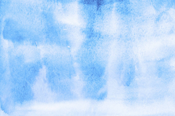 Abstract blue watercolor background texture - Foto, Imagen
