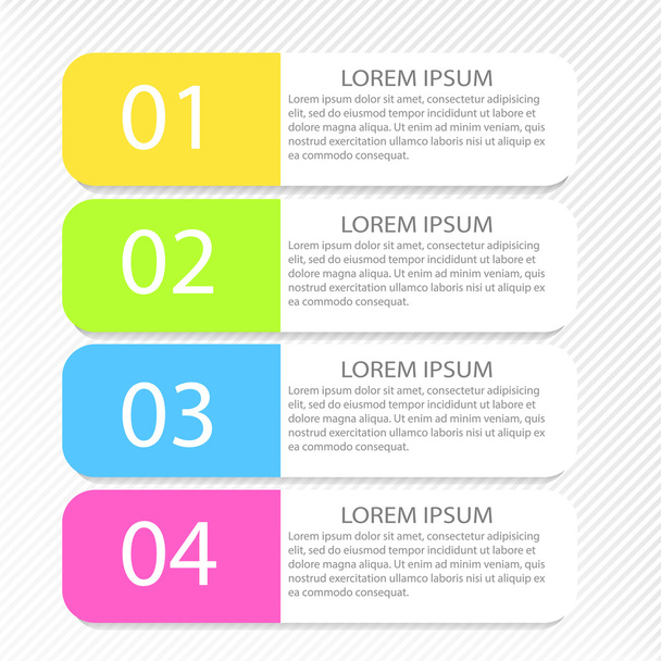 Modern inforgraphic template. Can be used for banners - Vector, afbeelding