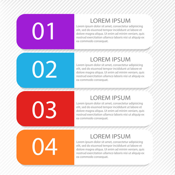 Modern inforgraphic template. Can be used for banners - Vektor, kép