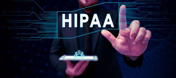 Text zobrazující inspiraci Hipaa, Internet Concept Akronym je zkratka pro odpovědnost za přenositelnost zdravotního pojištění - Fotografie, Obrázek