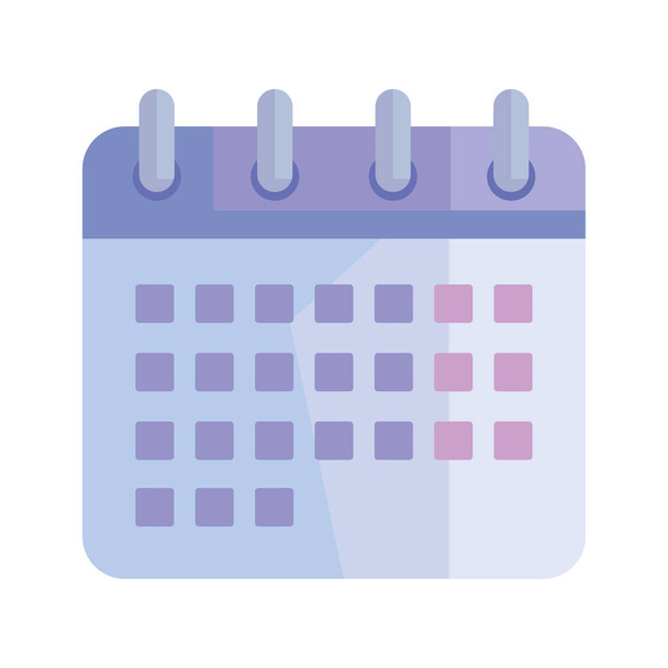 calendar remider date isolated icon - Vector, imagen