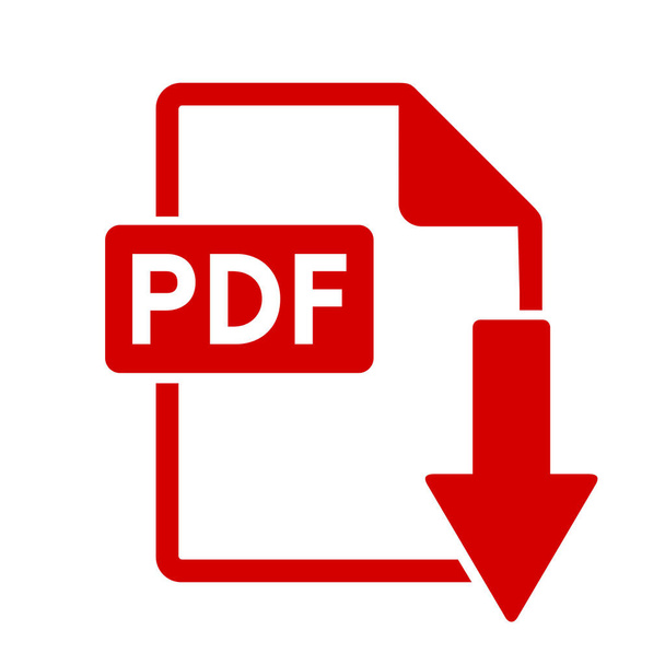 PDF Stáhnout ikony na bílém pozadí - Vektor, obrázek