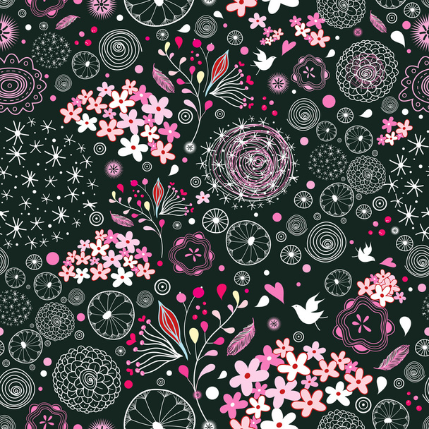 Floral pattern - Διάνυσμα, εικόνα