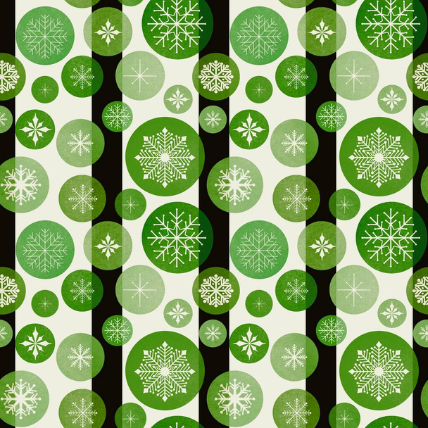 Winter seamless Noel snowflakes pattern for fabrics and wrapping paper and clothes print and kids and Christmas gifts and new year accessories. High quality illustration - Fotografie, Obrázek