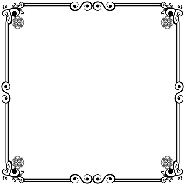 Ornament frames can be for wedding invitations, book covers or others - Vector, Imagen