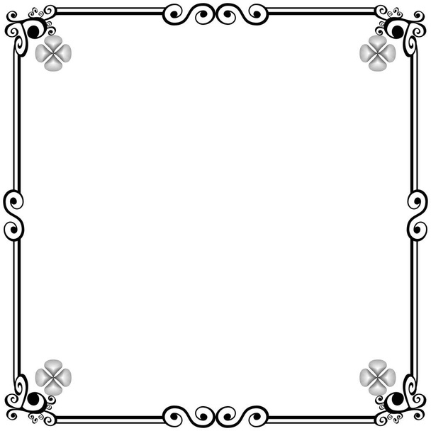 Ornament frames can be for wedding invitations, book covers or others - Vector, Image