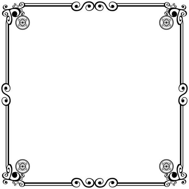 Ornament frames can be for wedding invitations, book covers or others - Vektor, obrázek