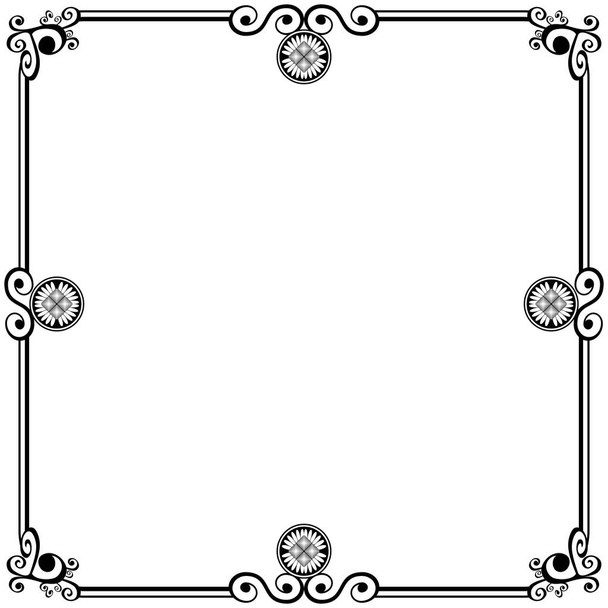 Рамки орнамента могут быть для свадебных приглашений, обложек книг или других - Вектор,изображение
