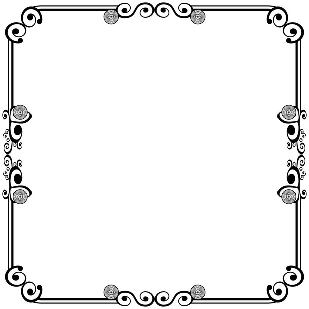 Ornament frames can be for wedding invitations, book covers or others - Vector, Image