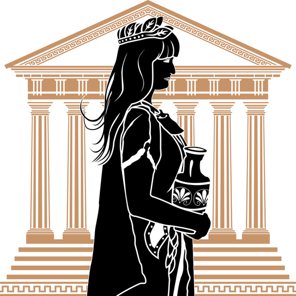 ローマの貴族の女性 - ベクター画像