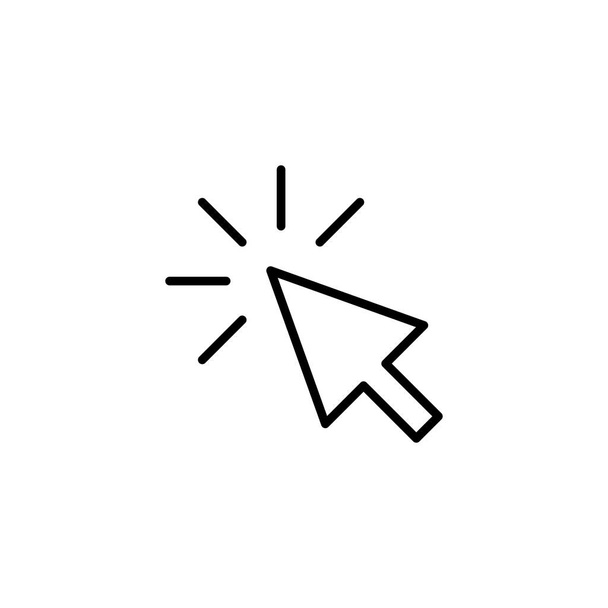 Click icon. pointer arrow sign and symbol. cursor icon - Vector, Image