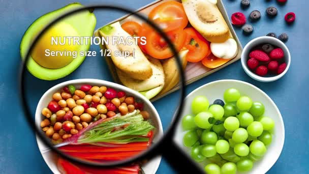 Ravitsemustietoja eri hedelmistä ja vihanneksista - Materiaali, video