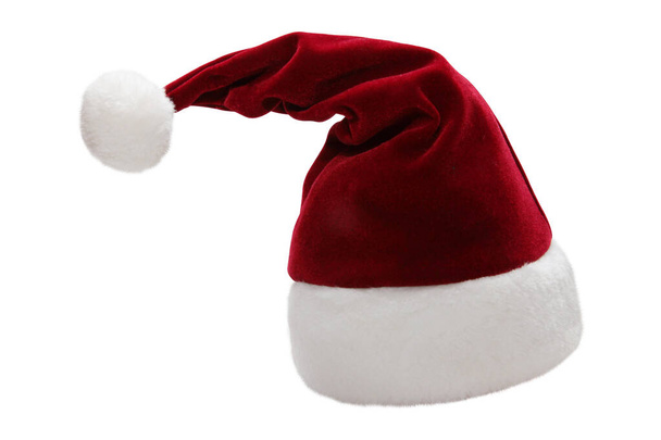 Santa Hat. Costume. Merry christmas concept greeting card - Photo, Image