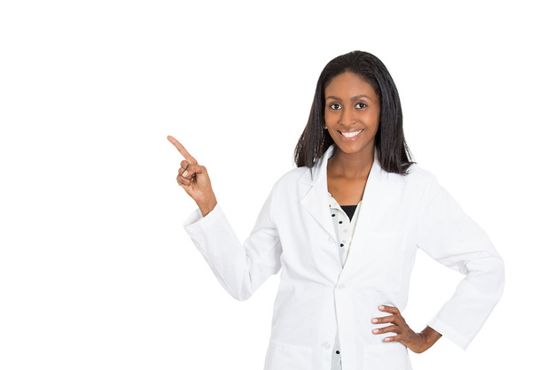 smiling confident female doctor, healthcare professional - Fotó, kép