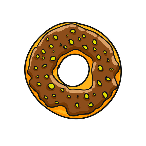 donut. vector illustration - Vector, Image