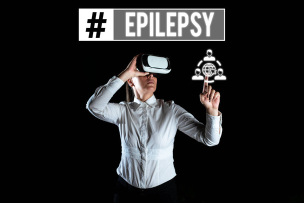 Escribir mostrando texto Epilepsia, Concepto de negocio Cuarto trastorno neurológico más común Convulsiones impredecibles - Foto, Imagen