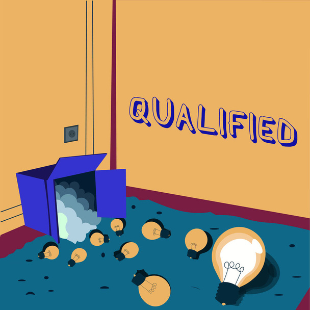 Квалифицированная бизнес-идея Официально обученная выполнять определенную работу сертифицированная - Фото, изображение