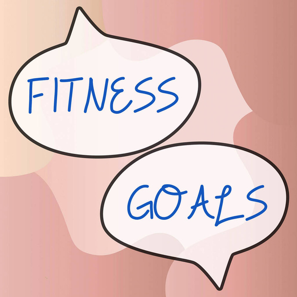 Znak zobrazování Fitness cíle, Internet Koncepce Volný tuk Sestavení svalů Zesílení kondicionování - Fotografie, Obrázek