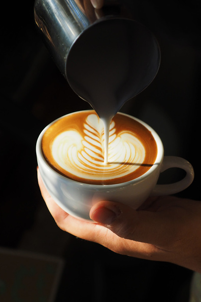 latte art coffee  - Foto, imagen