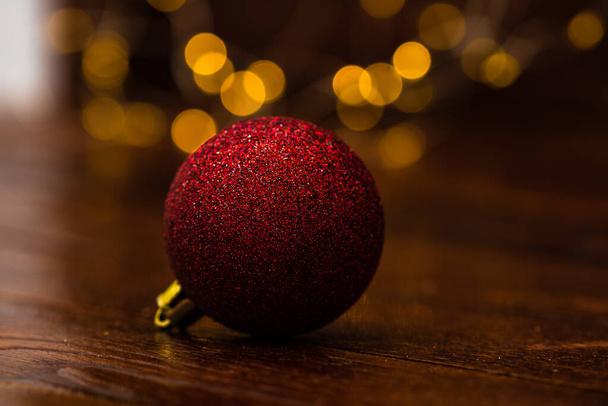 Decorações de árvore de Natal com luzes de Natal - Foto, Imagem