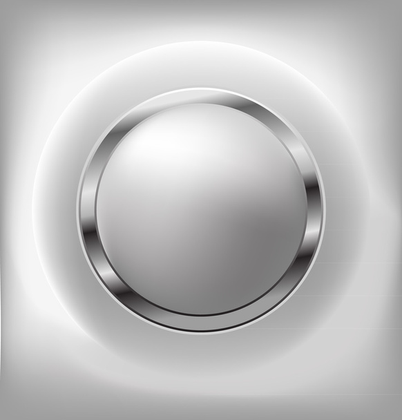 Vector metal button - Вектор, зображення