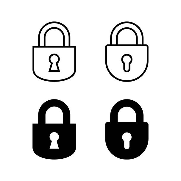 Lock icon vector for web and mobile app. Padlock sign and symbol. Encryption icon. Security symbol - Vector, Image