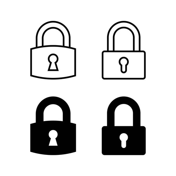 Icon-Vektor für Web und mobile App sperren. Vorhängeschloss und Symbol. Verschlüsselungssymbol. Sicherheitssymbol - Vektor, Bild