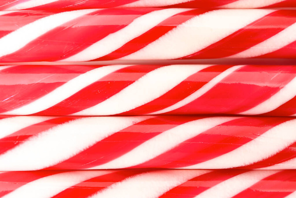Candy canes as background, closeup - Photo, Image