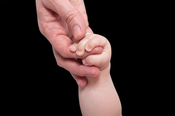 Το χέρι του μωρού εκμετάλλευση μαμά - Φωτογραφία, εικόνα