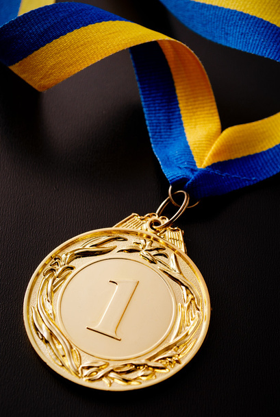 Gold medal on dark - Photo, Image
