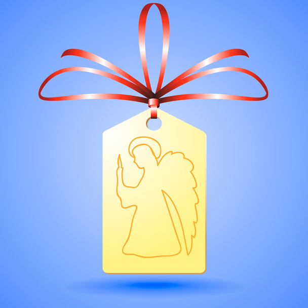 angels on label - Vector, Image