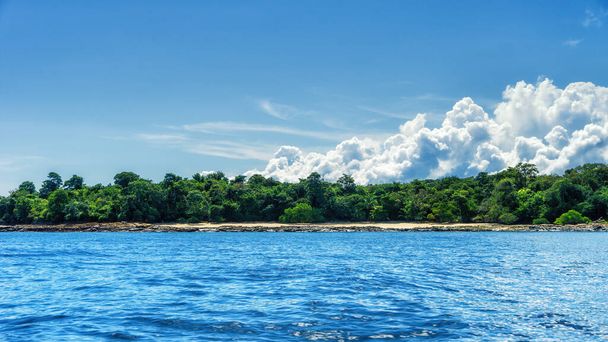 パナマの真珠島の熱帯カリブ海の島の一部 - 写真・画像
