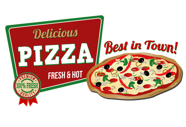 Icono de pizza - Vector, imagen