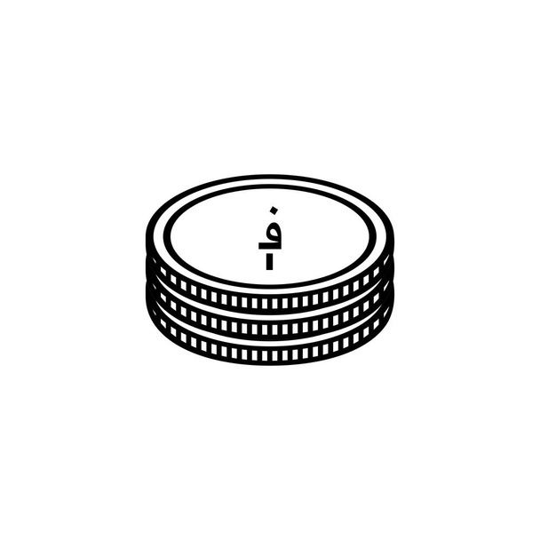 Symbol für die afghanische Währung, afghanisches Afghani, AFN-Zeichen. Vektorillustration - Vektor, Bild