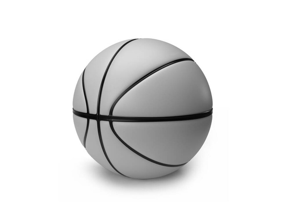 İzole edilmiş arkaplanda Basketbol 3D Görüntü Sahnesi - Fotoğraf, Görsel