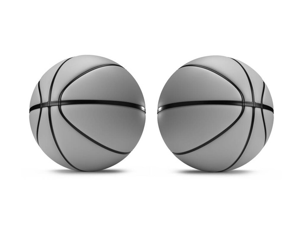 Kosárlabda 3D illusztráció Mockup jelenet izolált háttér - Fotó, kép