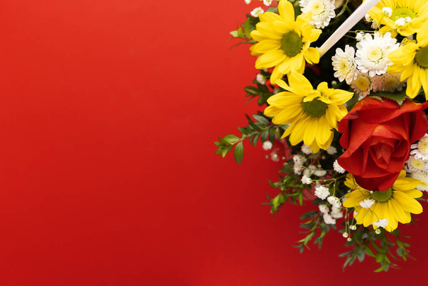 beautiful spring bouquet, elegant floral decoration - Photo, Image