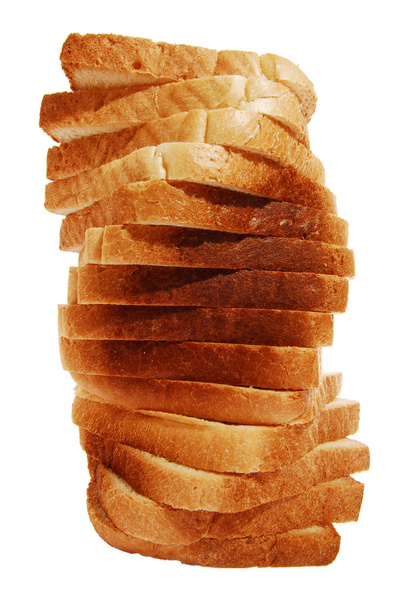 kromki chleba w drewniane miski - Zdjęcie, obraz