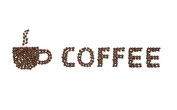 Kawy i filiżanki z ziaren kawy - Zdjęcie, obraz
