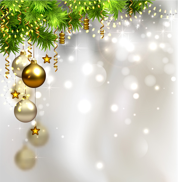 Glimmered Christmas background - Vektör, Görsel