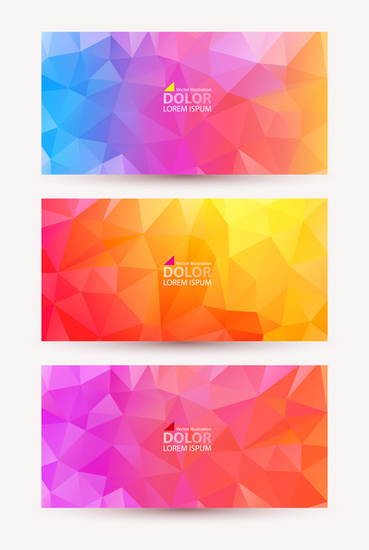 Three abstract banners - Vector, imagen