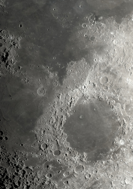 детали поверхности Луны на прозрачном фоне - 3D рендеринг - карты НАСА - Фото, изображение