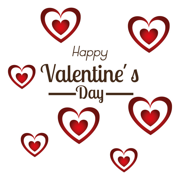 Día de San Valentín, ilustración vectorial
. - Vector, Imagen