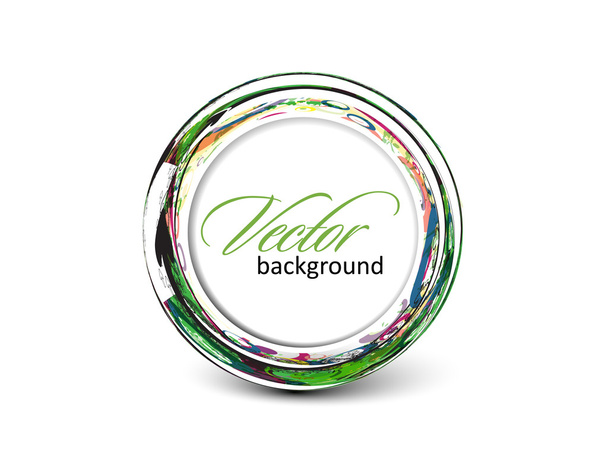 Banner de círculo colorido abstracto
 - Vector, imagen