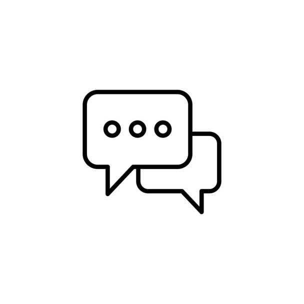 Csevegés ikon. beszéd buborék jel és szimbólum. hozzászólás ikon. üzenet - Vektor, kép